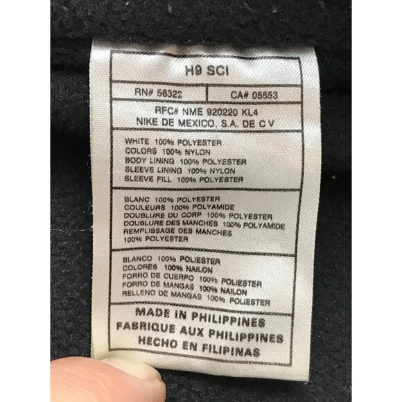 Nike Mens Green White Stripe Lined Collared Coat Windbreaker Jacket Size XL - Picture 8 of 13